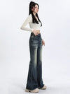 Slimming High-Rise Blue Skinny Denim