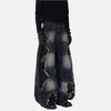 Fashionable Frayed Edge Boot Cut Denim