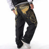 Stitched Spliced Classic Fit Denim