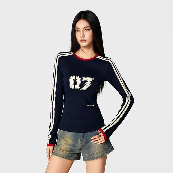 Women Iced Classic Epoch Spliced Slim Fit T-Shirt alternatif görünüm