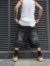 2000s Relaxed Reverse Rinse Denim Shorts