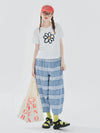 Fresh-Wave Sharp-Cut Floral Print White T-Shirt