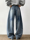 Western Style Blue Urban Beat Bell Leg Denim