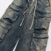 Bol Kesim Jean Pantolon, yakın çekim — Navra Wear