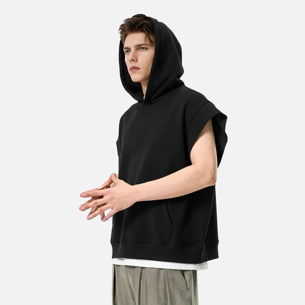 Heavyweight Casual Rolled-Edge Sweatshirt alternatif görünüm
