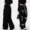 Graffiti Sweatpants Wide-Leg