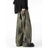 Faded Batik Denim Bell-Leg Denim