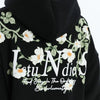 Embossed Flower Vine Velvet Sweatshirt