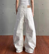 White Heritage High-Rise Bell Leg Denim