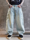 Cozy Relaxed Urban Beat Bell Leg Denim