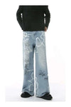 Essential Hand-Painted Scrawl Denim