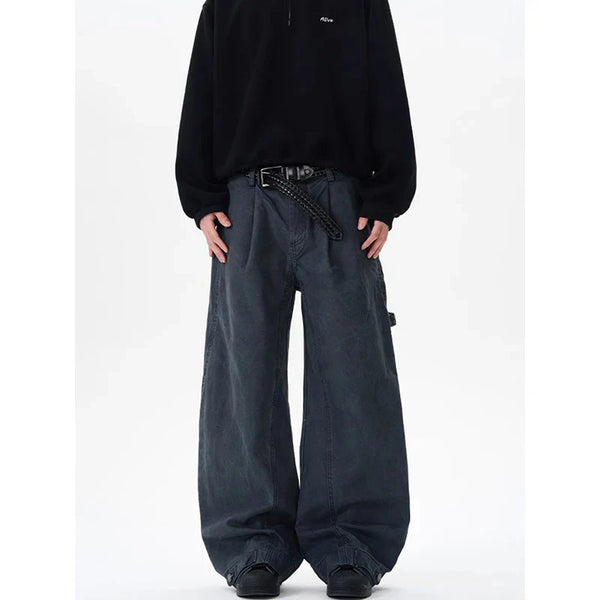 2000s Heritage Green Dark Relaxed Denim alternatif görünüm