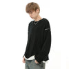 Sade Bisiklet Yaka Sweatshirt, kombin görünüm — Navra Wear