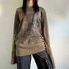 Turn-Of-Era Classic-Wash Visual Aesthetic Long Sleeve Fairy T-Shirt