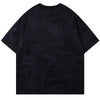Underground Frosted Rebel-Cut Artwork Cotton Oversized T-Shirt