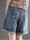 Prairie Stitch Denim Shorts