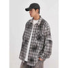 Smoke Plaid Fine Quality Fall Shirt