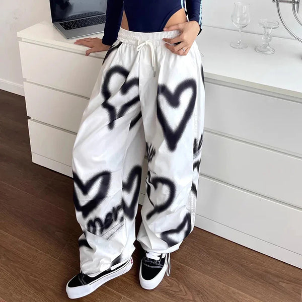 Heart Graffiti Lounge Trousers alternatif görünüm