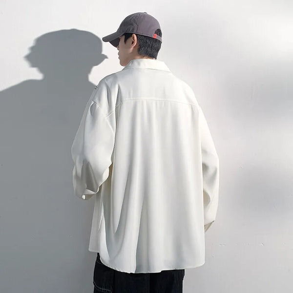 Bloom Stitch Oversized Casual Shirt alternatif görünüm