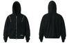 Fermuarlı Basic Sweatshirt, arka görünüm — Navra Wear