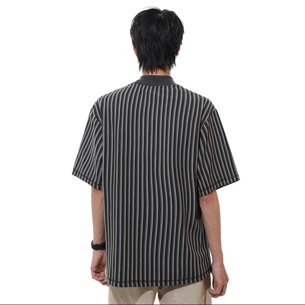 All-Day Warmth Stripe Illustrated Short Sleeve T-Shirt alternatif görünüm