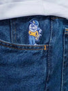 Y2K Düz Kesim Jean Pantolon, yan görünüm — Navra Wear
