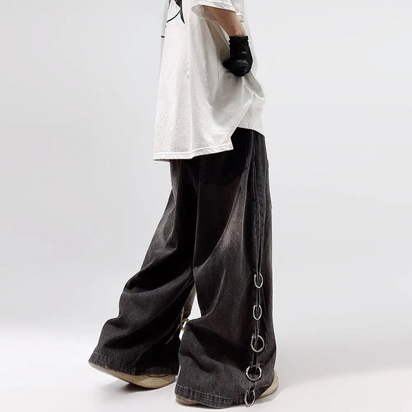 Classic Relaxed Western Style Denim Bell Leg Denim alternatif görünüm