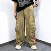Flame Print Batik Street Pants