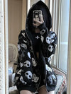 2000s Skull Print Sweatshirt