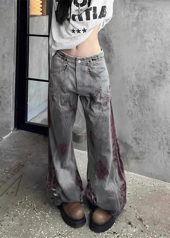 Metro Grunge Denim Bell Leg Denim alternatif görünüm