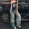 High-Quality Torn Bell Leg Denim
