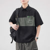 Corean Style Vibrant Short Sleeve Crewneck Collar-Knit T-Shirt