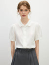 Ruffled Collar Office Layered Blouse