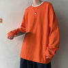 Sade Oversize Uzun Kollu Tişört, yan görünüm — Navra Wear