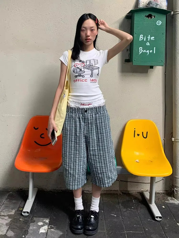 Illustrated Office Lady T-Shirt