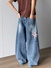 Stellar Stitchwork Relaxed Stacked Urban Beat Denim
