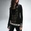 Underground Aesthetic Tattoo Print Two-Piece T-Shirt