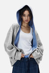 Check Shared Boxy Hoodie
