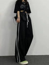 Stripe High-Rise Vintage Trousers