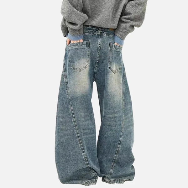 Classic High-Rise Bell Leg Denim alternatif görünüm