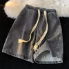 Vintage Yıkanmış Bol Kesim Şort, kombin görünüm — Navra Wear