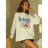 Print Letter Hunters Demon Long Sleeve T-Shirt
