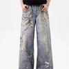 Y2K Jean Pantolon, yakın çekim — Navra Wear
