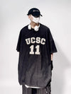 Throwback Hand-Stitched Denim Hip Hop T-Shirt