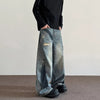Heritage Metro Torn Classic Wide Denim