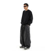 Black Relaxed Utility Denim Trousers