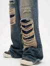 Yırtık Detaylı Baggy Jean Pantolon, detay görünüm — Navra Wear