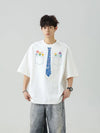 Circa-2000 Heavy Cotton Graffiti Tie Dye Short Sleeve T-Shirt