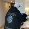 Chic Moon Graphic Printed Autumn Sweatshirt