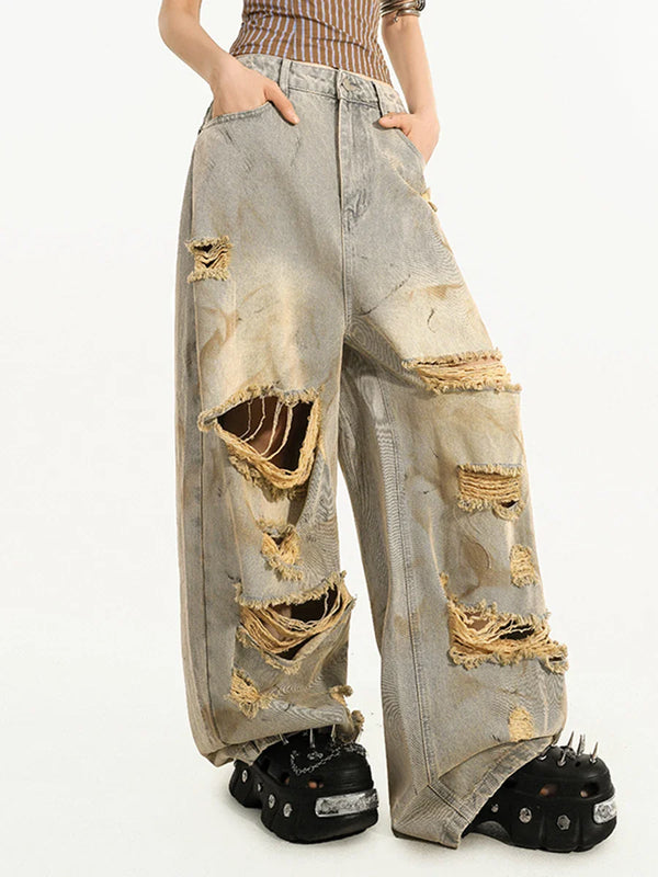 Metro Plain Relaxed Chic High-Rise Denim
